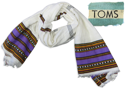 Toms Shoes Locations on Ethiopian Scarf Toms Shoes